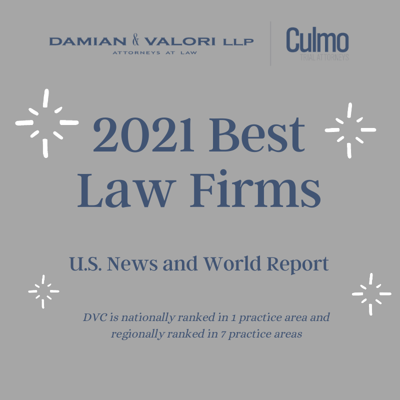 DVC recognized amongst the 2021 "Best Law Firms" by U.S. News and World